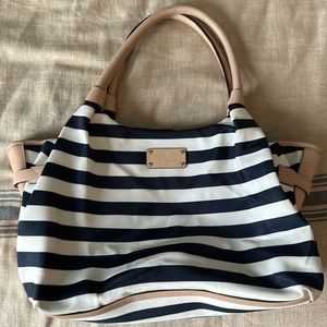 Kate Spade Karen Bag (Blue and White Striped)